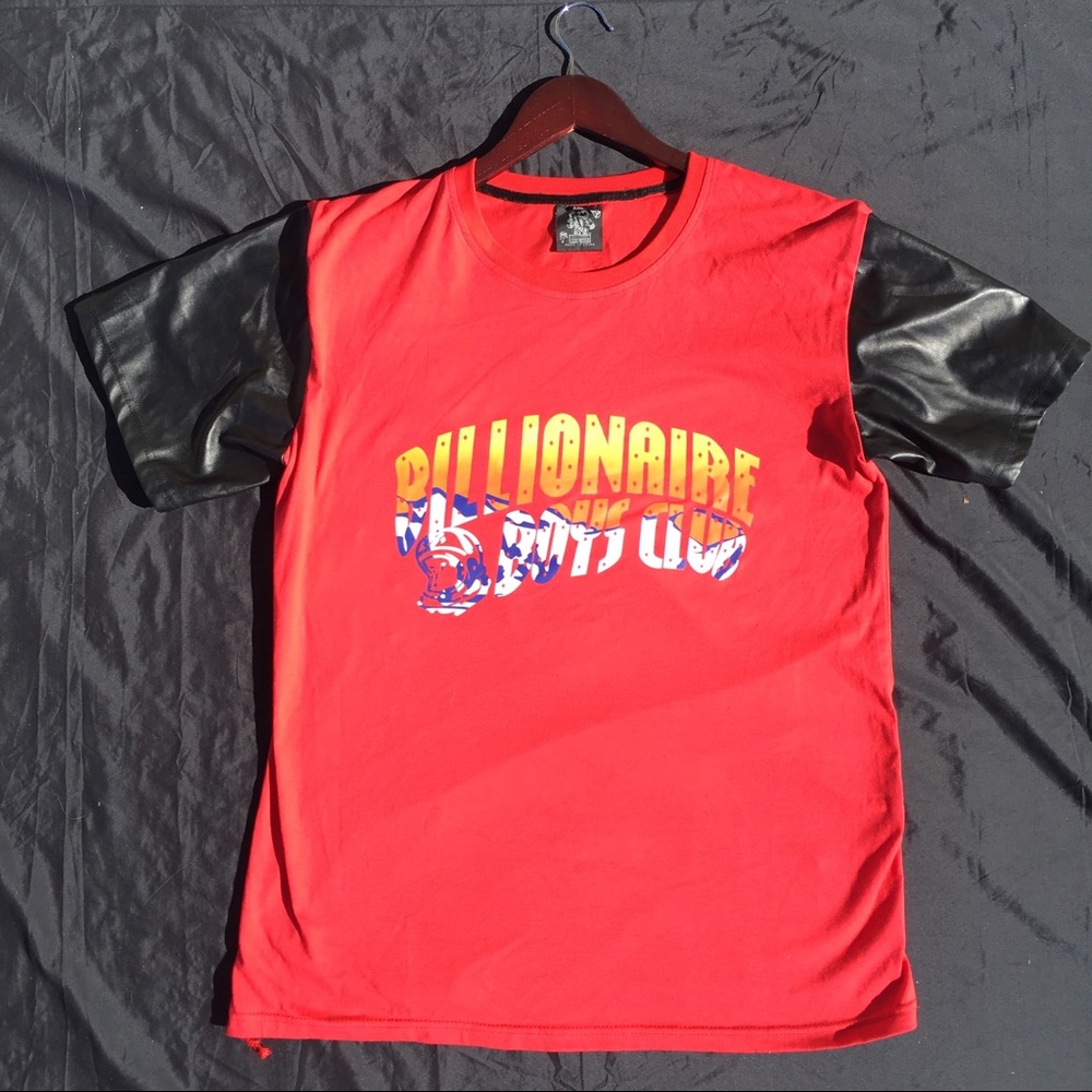 🔥Billionaire Boys Club Red / Leather Sleeves